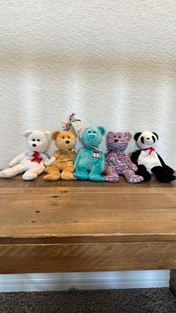 Ty Beanie Baby Bears Lot of 5