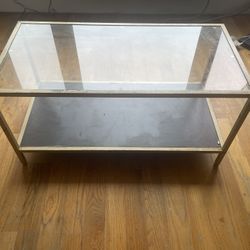 Golden glass Coffee table