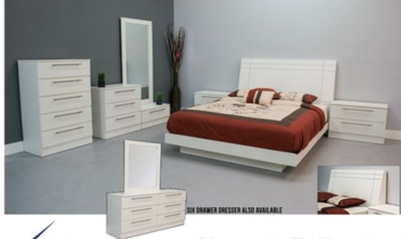 complete bedroom set 6 pieces with free mattress