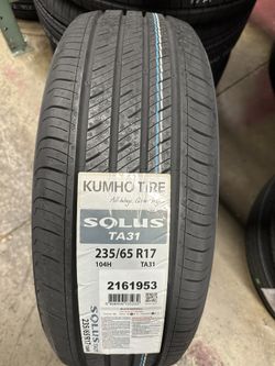 4 New tires 235/65/17 kumho