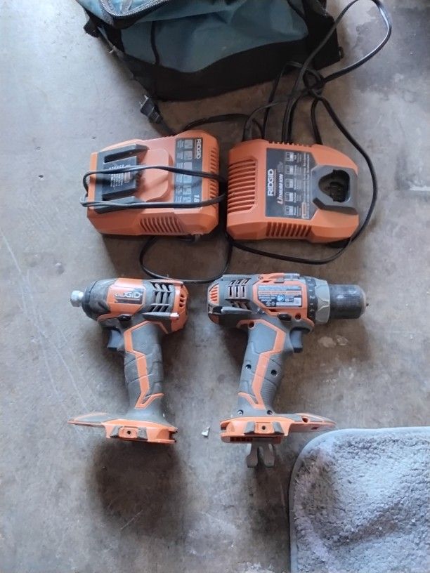 Rigid X4 Impact/ Drill 2 Chargers