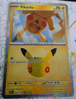 30th Anniversary Pikachu Holo Pokémon Cards