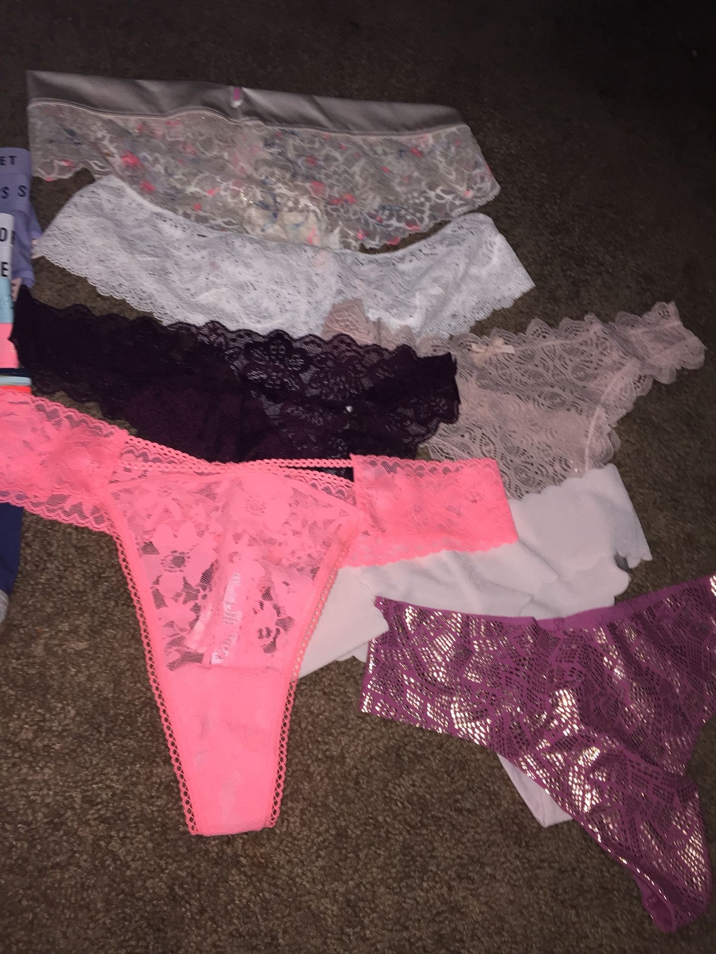 VS PINK Black Crushed Velvet Medium Panties for Sale in Las Vegas, NV -  OfferUp