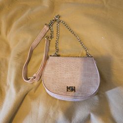 New With Tags Bebe Mini Sadle Bag Croc Embosed