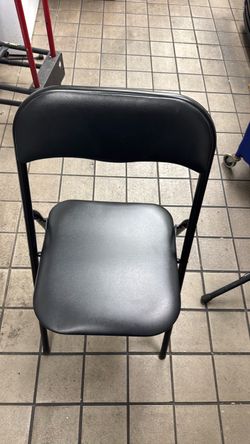 Black Padded Folding Chair