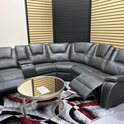 Power Recliner Sectional Available In 3 Colors
