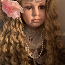 Large Reproduction Antique Doll By Rusty
