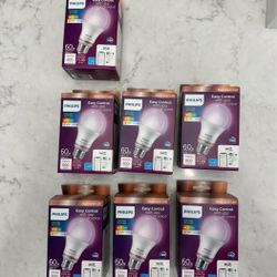 7 Philips WiZ Smart Color Bulbs – $50 for All