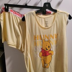 Women's Disney Winnie the Pooh Sleepwear Set Size XL 16/18