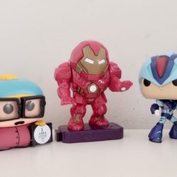 Funko Style Figure Collection Lot – Iron Man Hulkbuster, Godzilla, Mega Man...