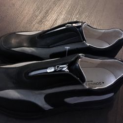 Donald Splinter Sport Travel “Guido” Black Italian Leather Mens Comfort Oxford In Size 10M