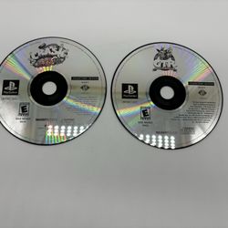 PlayStation 1 Crash Bandicoot Warped & Crash Team Racing Disc Only Untested PS1