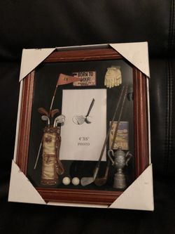 NEW Golf Picture Frame For 4” X 6” Photo