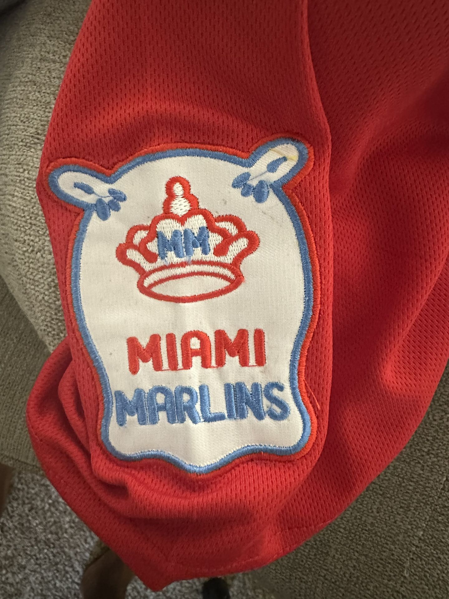 Nike Red Miami Marlins Jersey for Sale in Oakland Park, FL - OfferUp