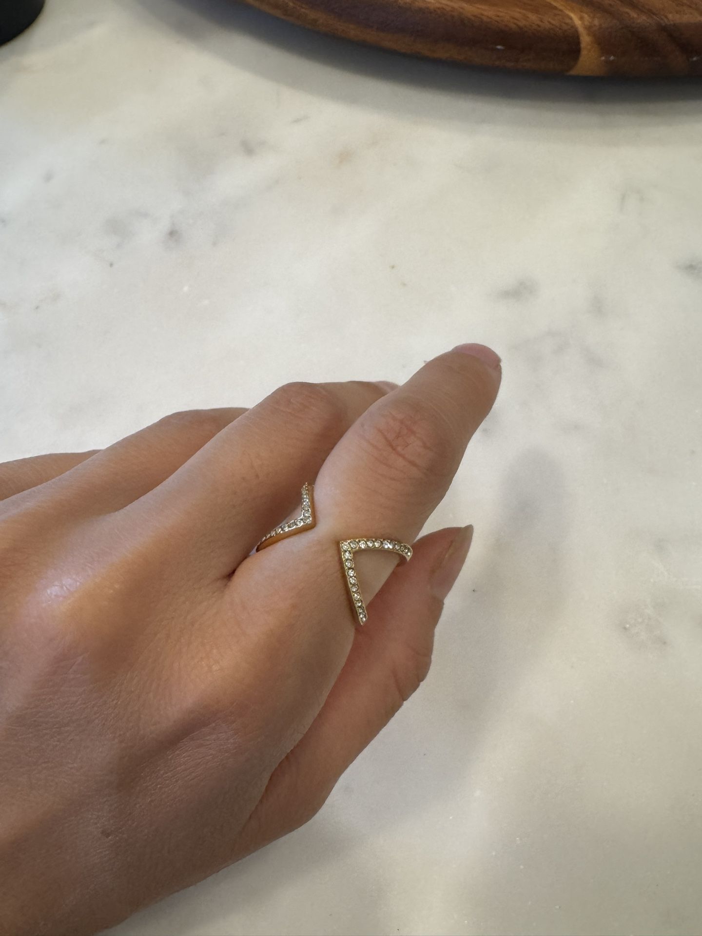 Michael Kors Pavé Swarovski Crystal Ring Size 8
