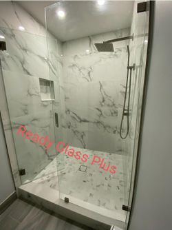 Shower door glass
