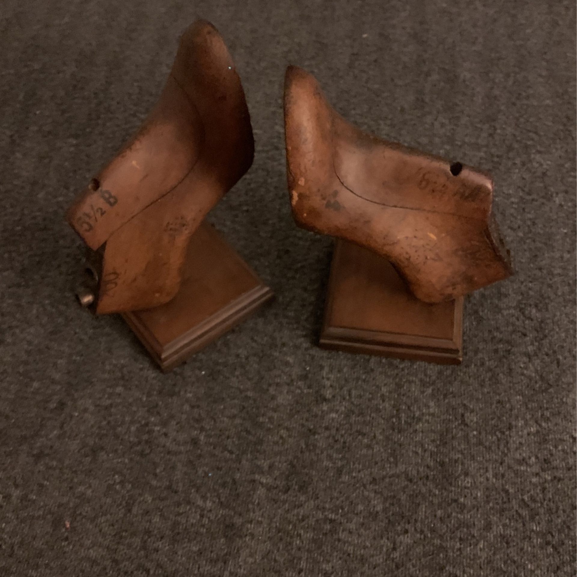 Vintage Antique Shoe Bookends Pair $50 Firm