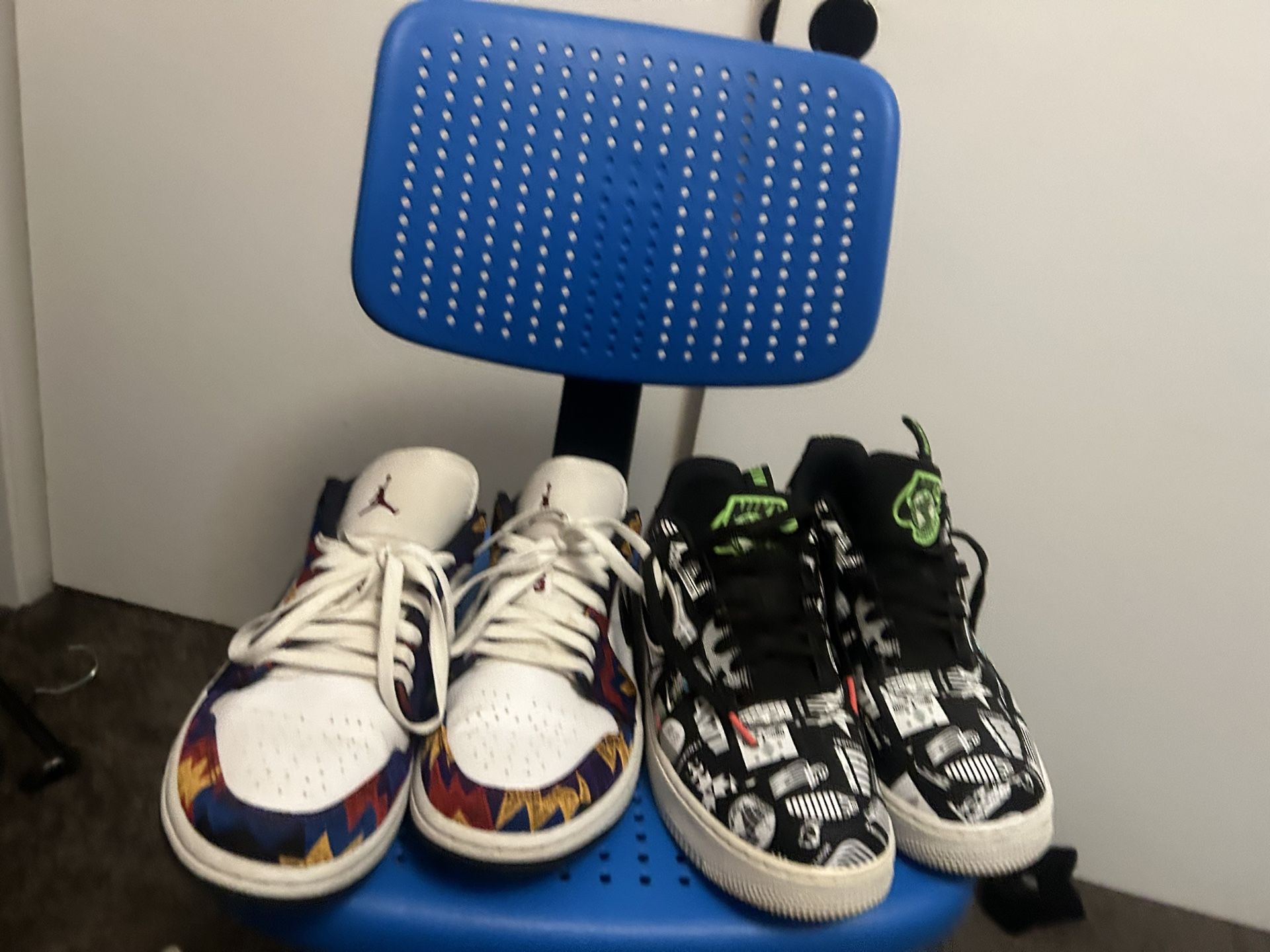 Low Jordan 10.5 & Air Force 9 And Sweat Shirt M