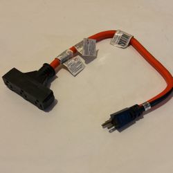 Intertek Extension Cord With 3 Outlet (2ft) 15a/125vac/1875w