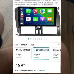 Volvo XC60 2008-2013 9” Touch Screen Car Stereo 