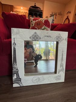 Parisian style 3” frame mirror