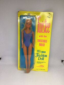 Rare Vintage 1960’s NOS Twistee 11.5in Fashion Doll By Totsy