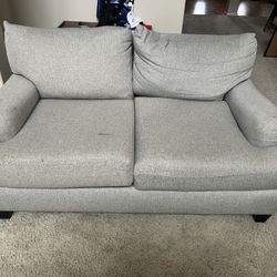 Modern Gray Sofa - Clean, Smoke Free Home
