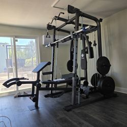 Smith Machine 2001 | Multi-Use Adj Bench | Gym Equipment | Fitness | Squat Rack | Excercise |🔴WEIGHTS AND BARBELL SOLD SEPARATELY 🔴 FREE DELIVERY 🚚
