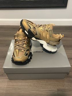 Balenciaga track trainers metallic gold brand new men’s 8.5