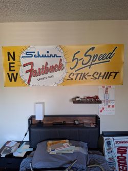 Vintage schwinn fastback poster