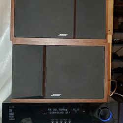 Harman Kardon Avr 235 Receiver With 2 Bose 201 Series II Speaker 