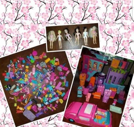 Retired Original Lot Of Polly Pocket Toys 