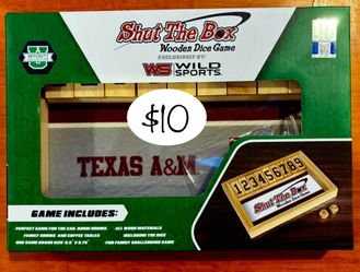 Shut the Box Wooden Dice Game