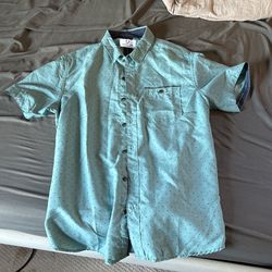 Teal Button Up