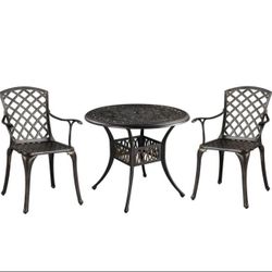 Pieces Outdoor Bistro Table Patio Dining Chairs