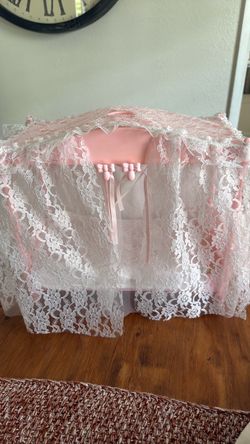 Pink Lace Barbie Canopy Bed