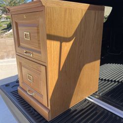 Hard Wood File Cabinet Or Night Stand 