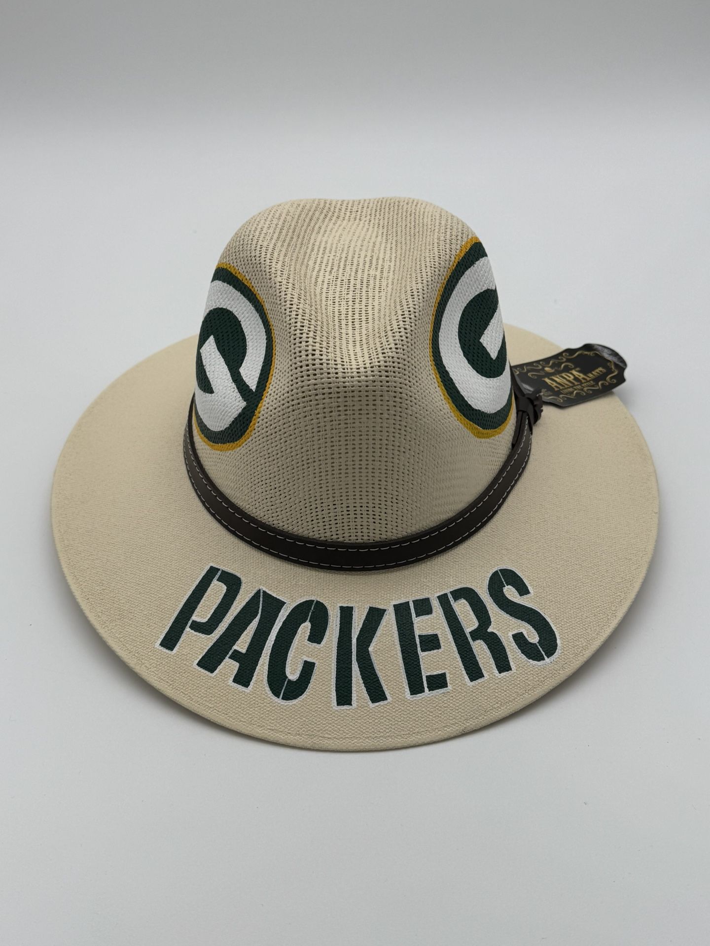Green Bay Packers Large Hat NEW, this hat is hand painted.