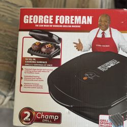 GEORGE FOREMAN® Brand New. 36 SQ. IN. 2 Porciones