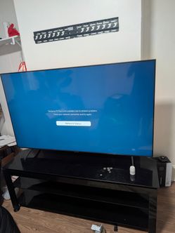 Samsung tv 65 inch and Table