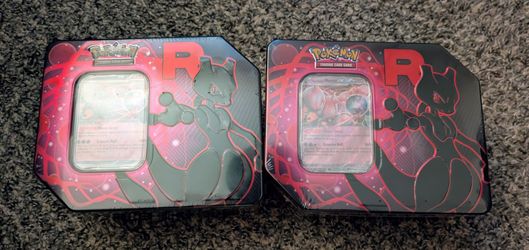 Pokemon team rockets's Mewtwo tin