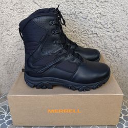 Merrell J003913 Mens Moab 3 Response Tactical 8" Zip Boots Black  Vibram size 10