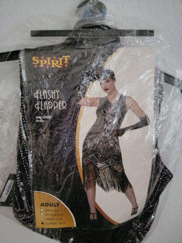 Flashy Flapper Dress Adult Costume Spirit Halloween