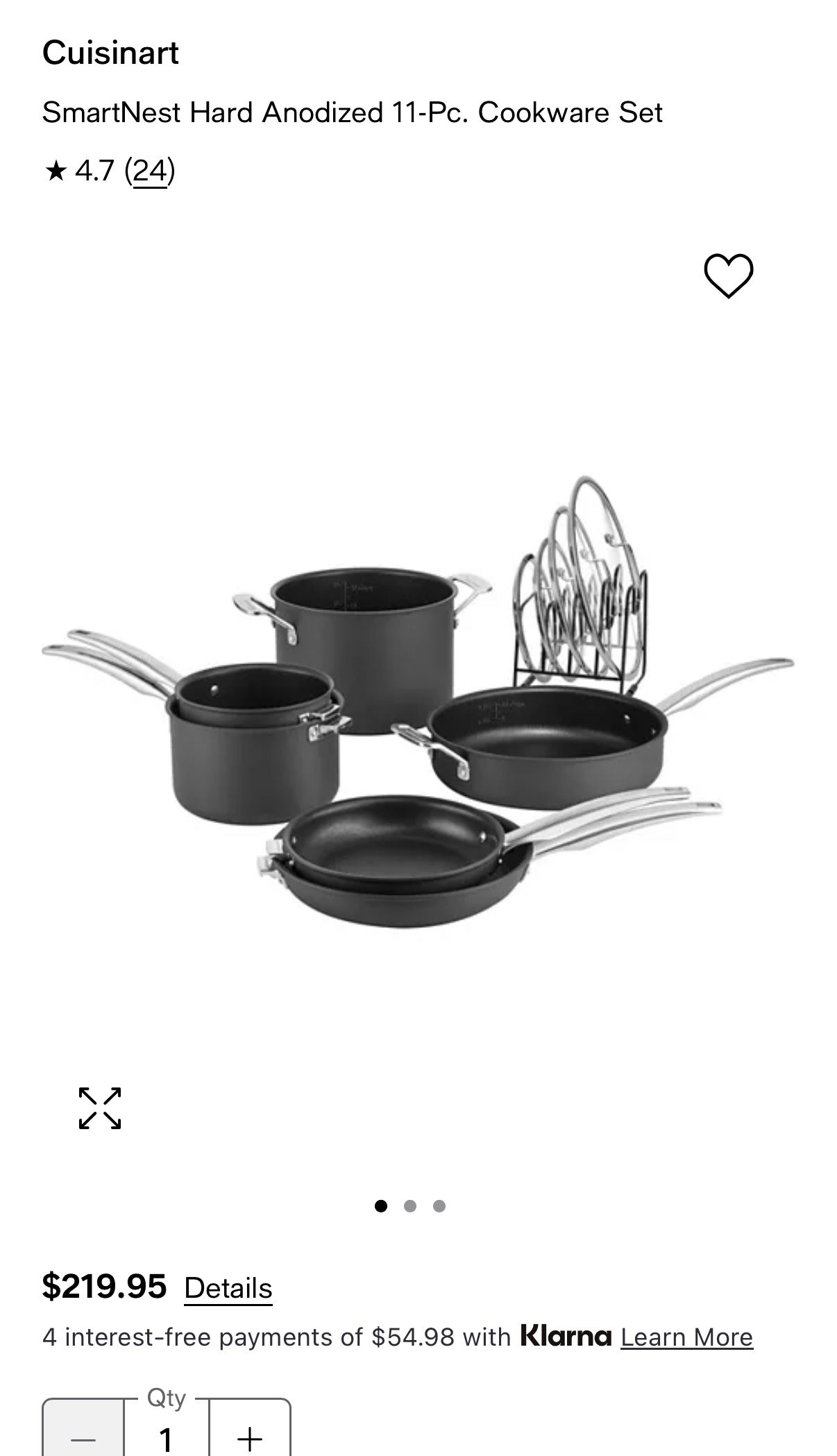 Cuisinart 11 Pcs Cookware Set
