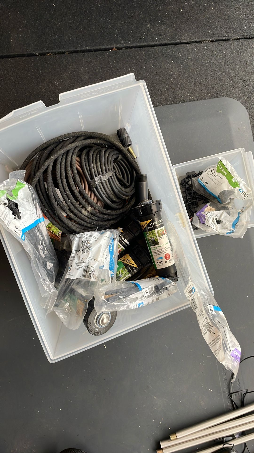 Drip System And Rainbird High Efficiency Sprinklers
