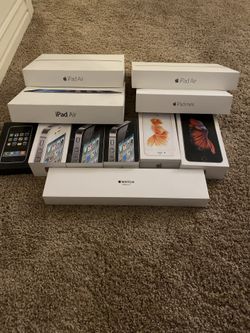 (Boxes)iPhone, iPad, Apple Watch (boxes!)