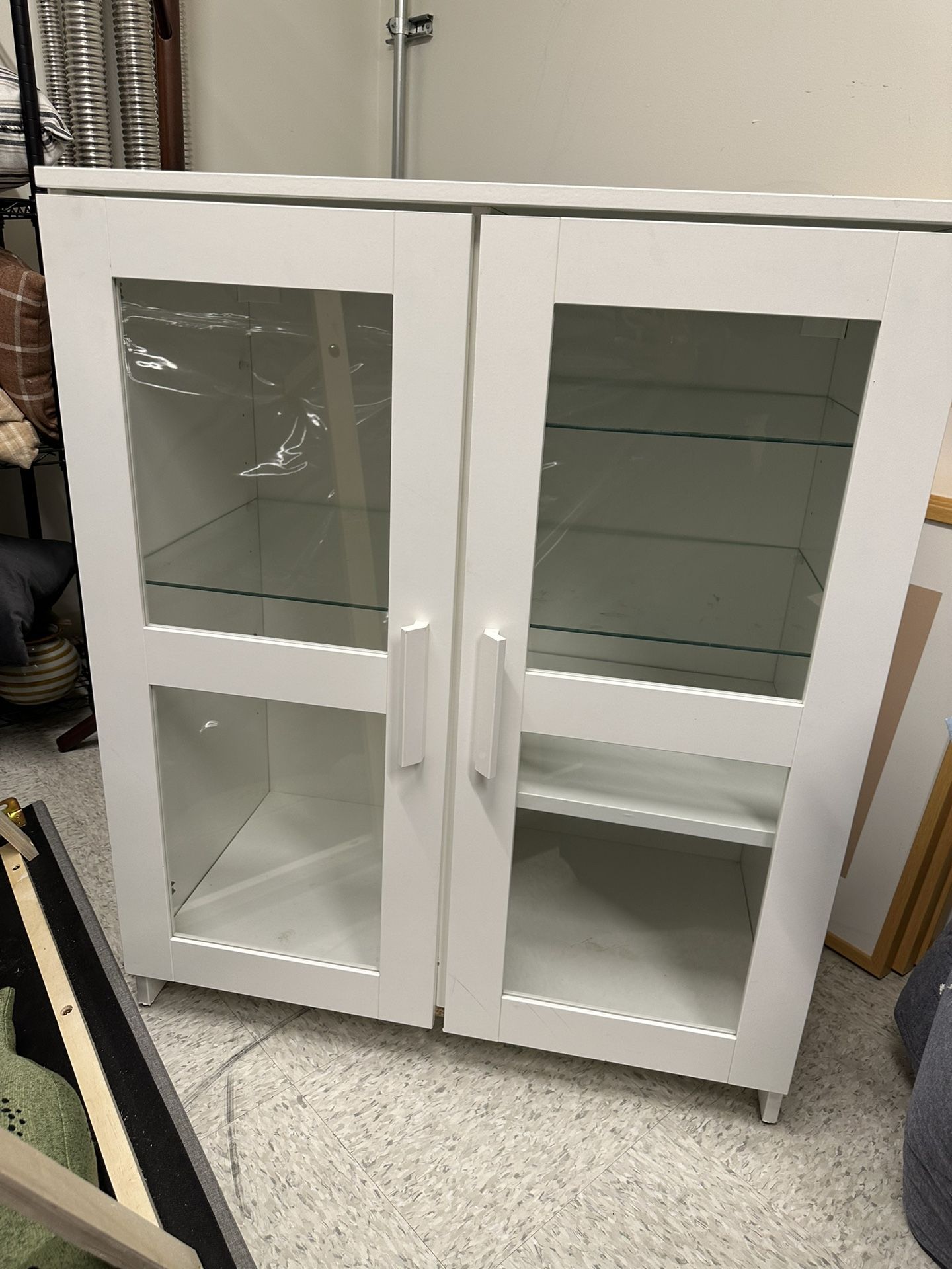 Cabinet With Glass Doors/Drawers 