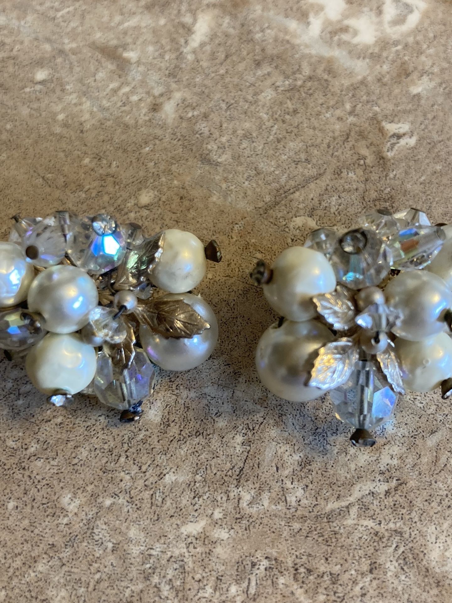 Vintage Vendome Pearl and Rhinestones Signed