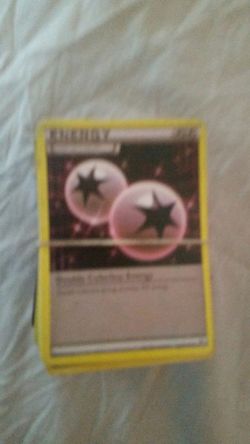 A deck of pokemon cards