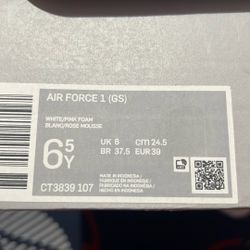 Pink Nike Air Forces 